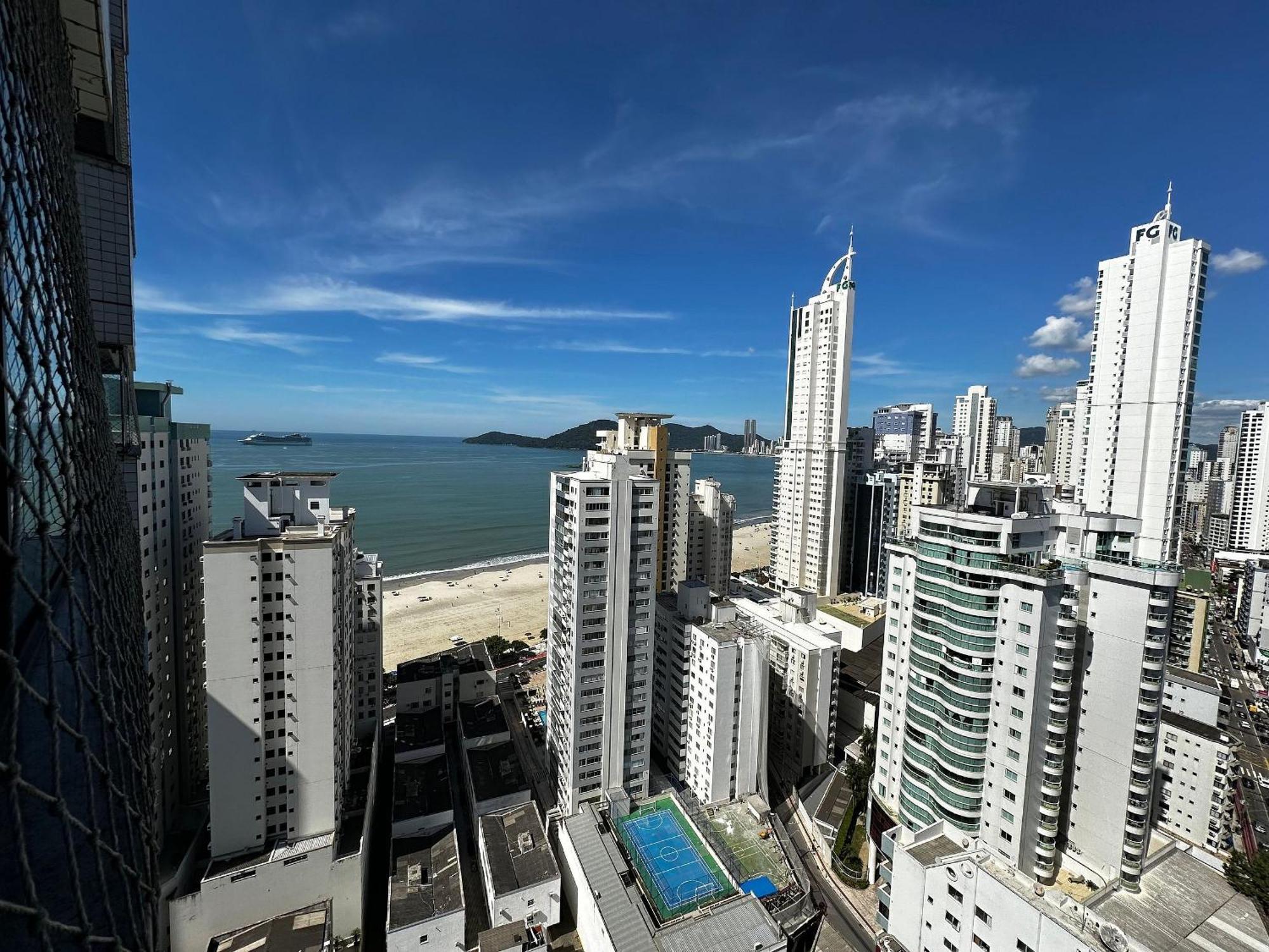 Ct01- Vista Mar| Telas Protecao| Churrasq, Garagem Balneário Camboriú Eksteriør bilde